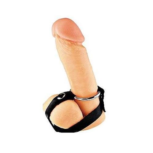 Cock Ring, anel peniano de metal para retração testicular - Sigilo Sex Shop